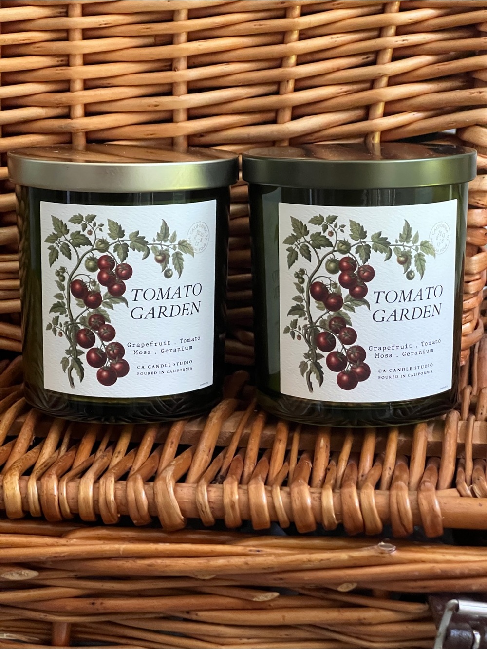 Tomato Garden Scented Candle - Set of 2